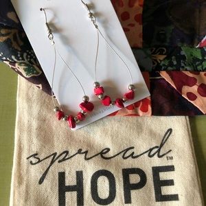 Fair Trade Stone & Resin Earrings Price Drop!